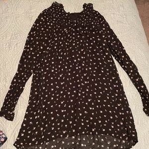 Black and White High Neck Shift Dress